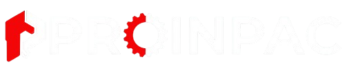 logo proinpac blanco negro naranja